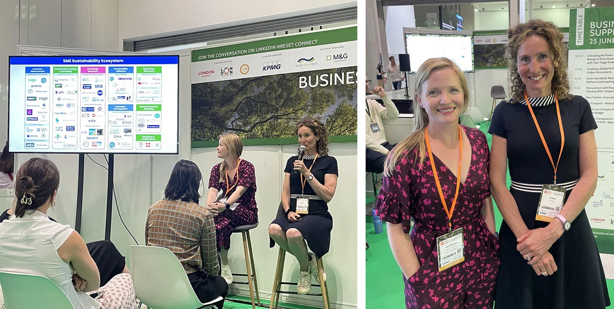 Jo Hand and Laura Harrison at Reset Connect