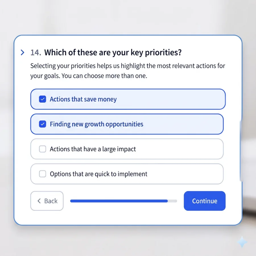 Key priorities questionnaire